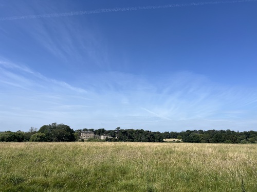 Attingham Park house seen from the deer park