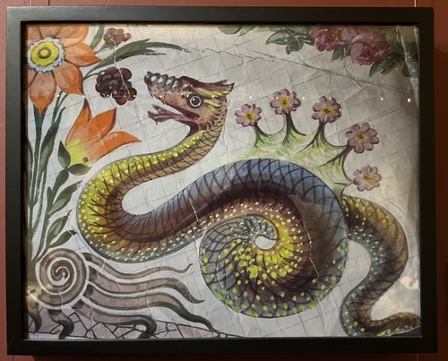 A fragment of the design for the carpet in the Saloon