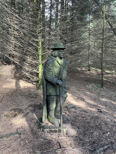 Wooden sculpture of the witchfinder general