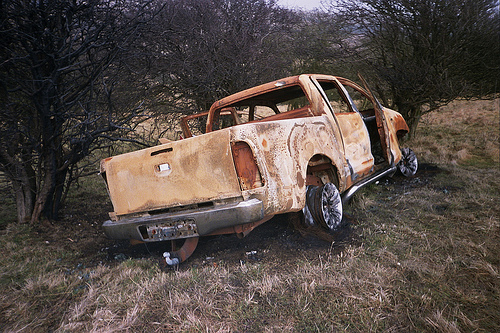 Abandoned car