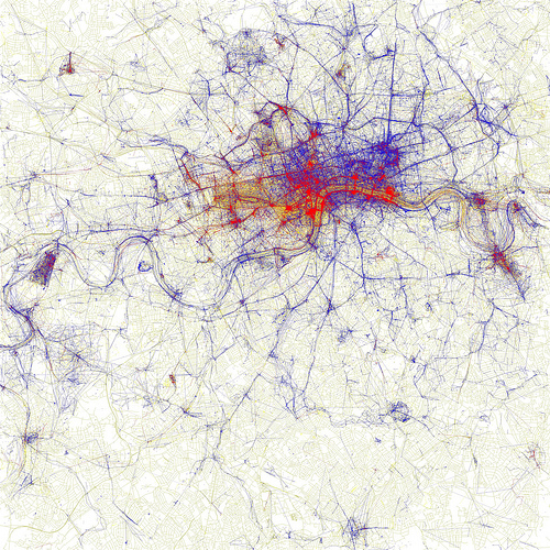 Locals and Tourists #1 (GTWA #2): London by Eric Fischer