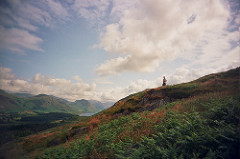 Richard, Skitters and Wastwater in the background