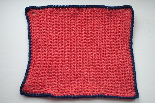Crocheted dishcloth