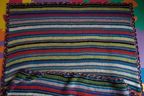 Blanket ready for blocking