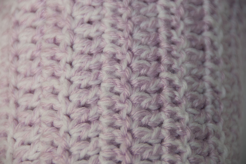 Baby blanket close up