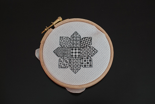 Blackwork 8 point star