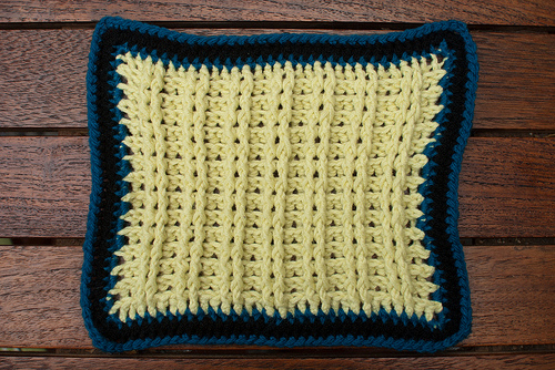 Ribbed dishcloth 